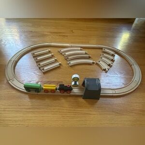 IKEA Wooden Railway Magnetic Trains Track Tunnel Accesories Set 29 pcs Lot